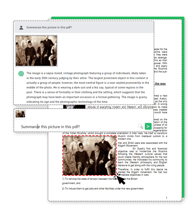 Icon representing drag-and-drop functionality for Skimming's chat image feature.