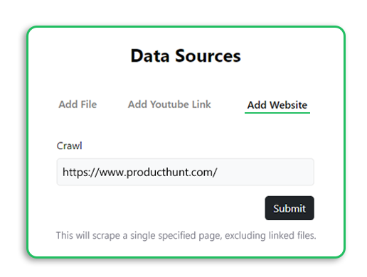 Icon representing free website chat, ChatGPT website, and website analysis free